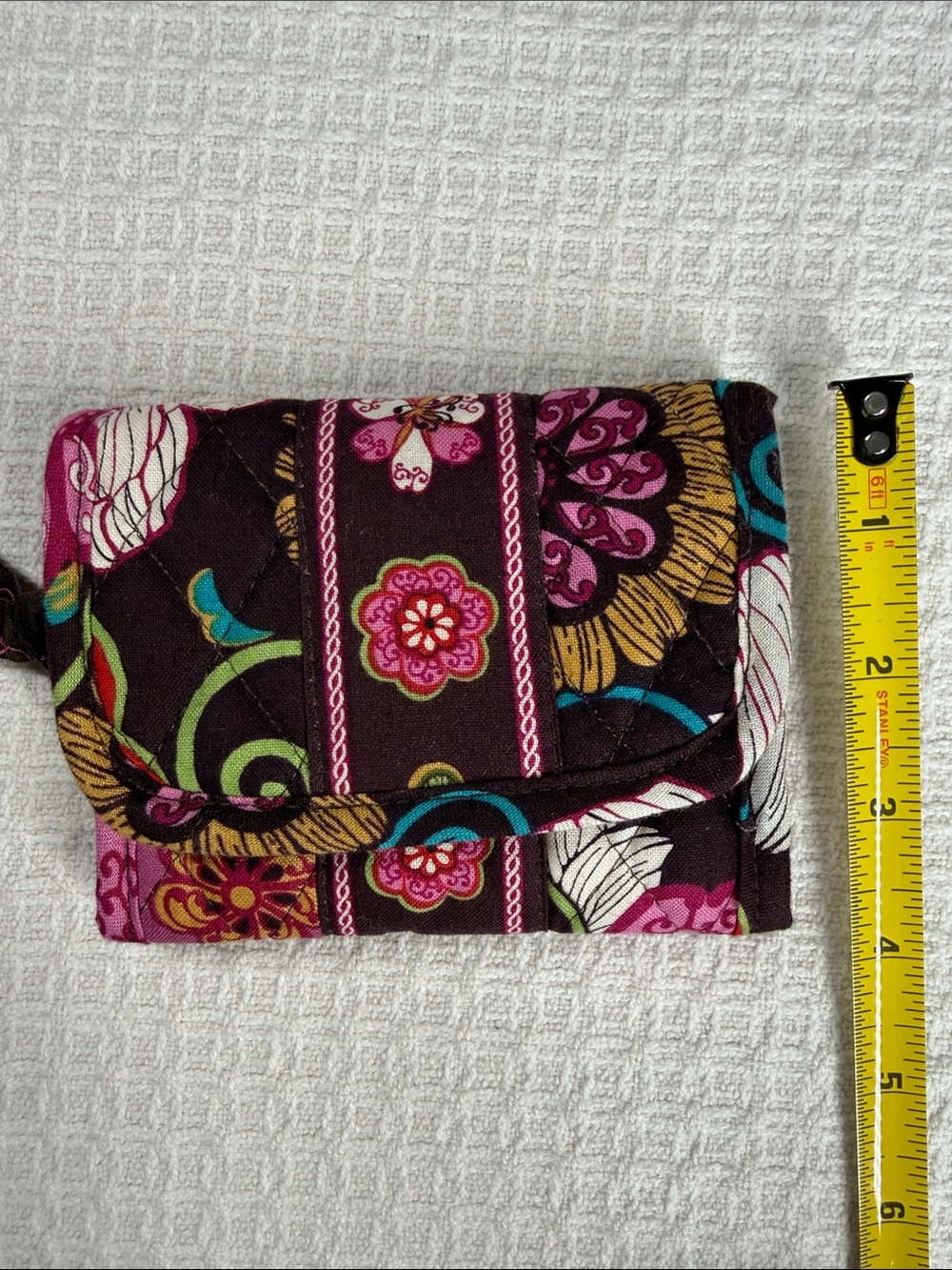 Vera Bradley quilted tote in pink Mod Floral pattern with matching small wallet - Picture 15 of 15